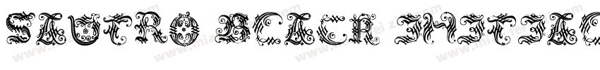 Sautro Black Initial字体转换